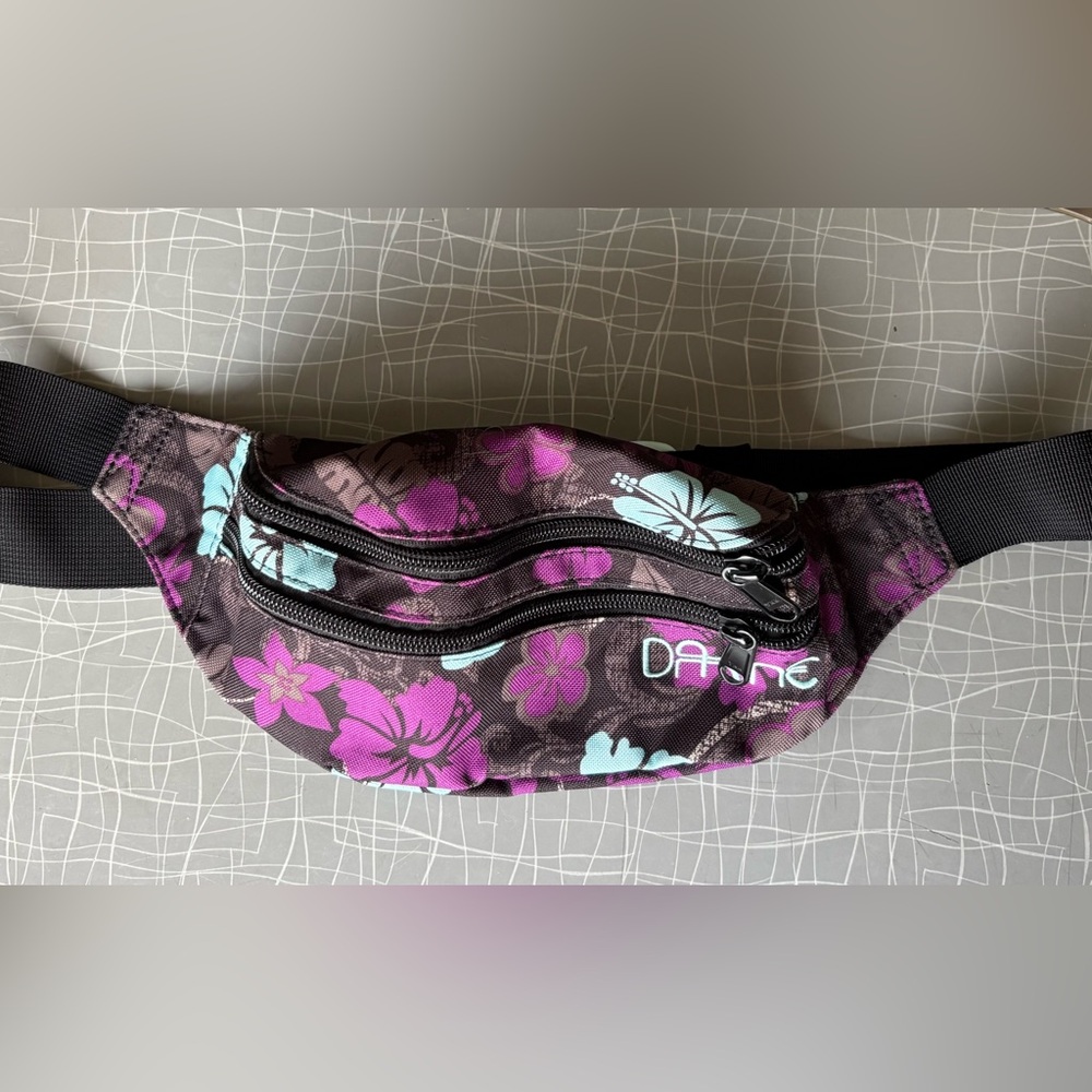 Dakine Floral Waist Bag - Black, Pink, Blue